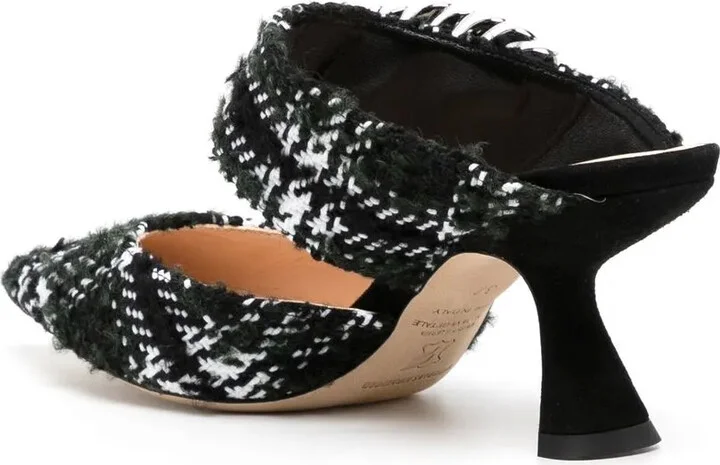 Monstera wool 70mm mules - Image 3