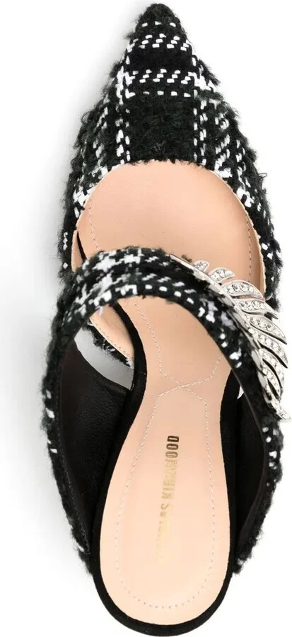 Monstera wool 70mm mules - Image 4
