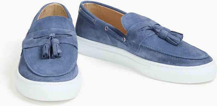 Monta tasseled suede boat shoes - Image 11