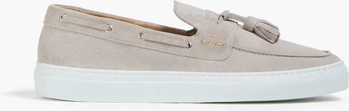 Monta tasseled suede boat shoes