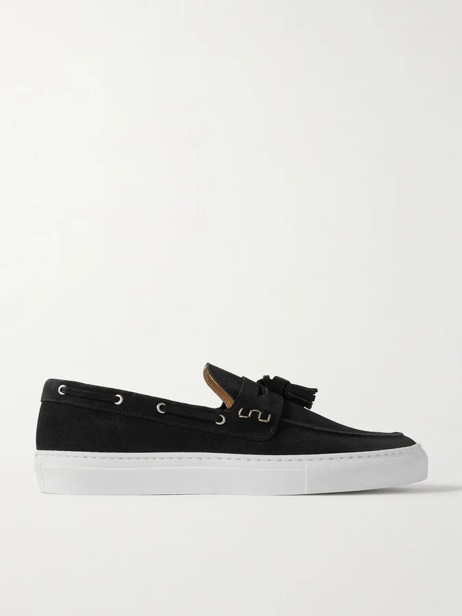 Monta Tasselled Suede Boat Shoes