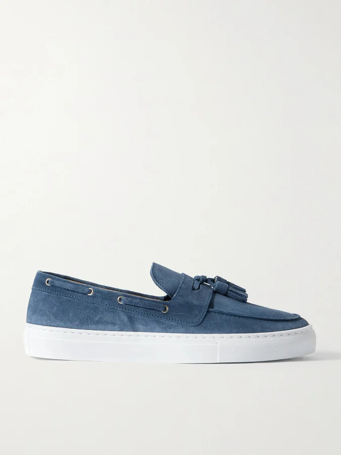 Monta Tasselled Suede Boat Shoes