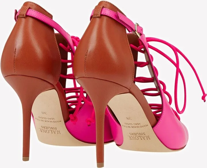 Montana 85 Lace-Up Nappa Leather Pumps - Image 2