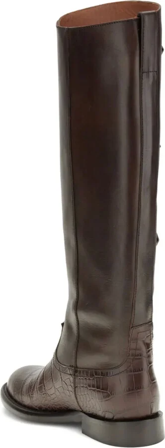 Montana crocodile-embossed buckle boots - Image 3