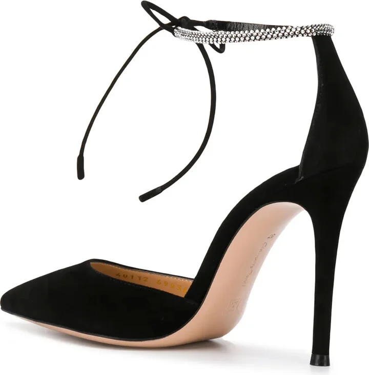 Montecarlo D'Orsay 105mm suede pumps - Image 3