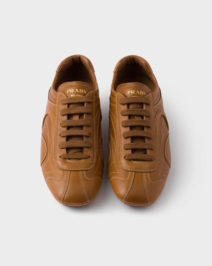 Montecarlo Re-Edition 2005 antiqued nappa leather sneakers - Image 4