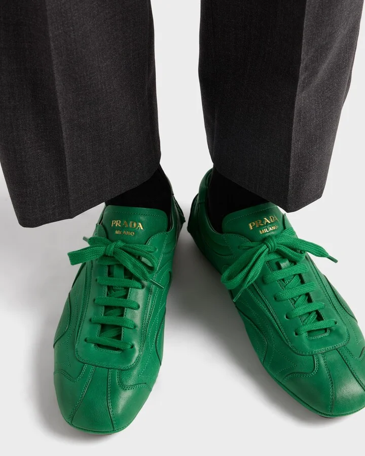 Montecarlo Re-Edition 2005 antiqued nappa leather sneakers - Image 3