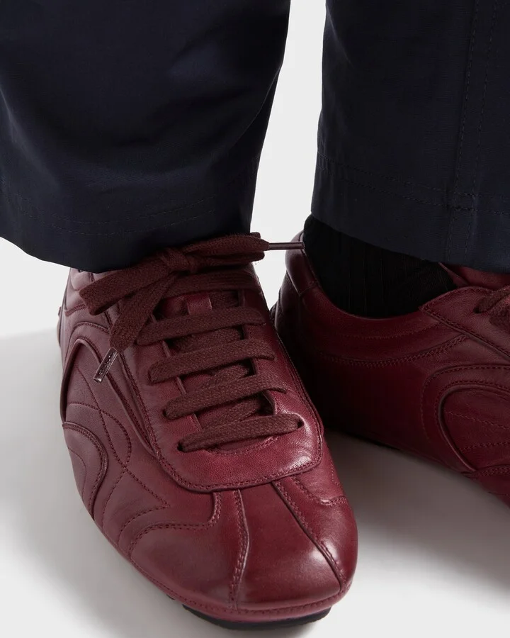 Montecarlo Re-Edition 2005 antiqued nappa leather sneakers - Image 3