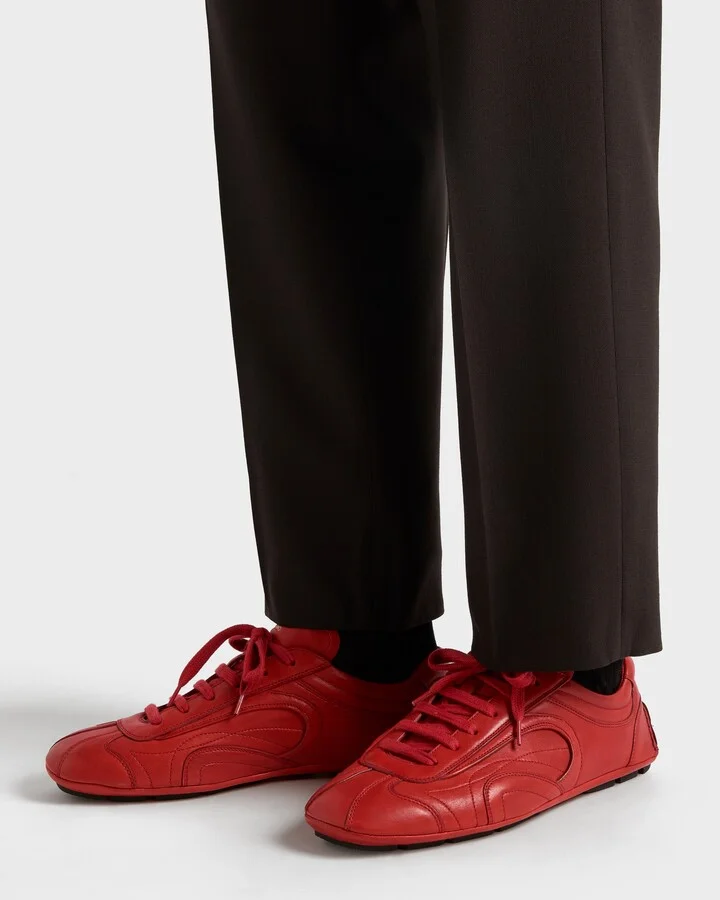 Montecarlo Re-Edition 2005 antiqued nappa leather sneakers - Image 3