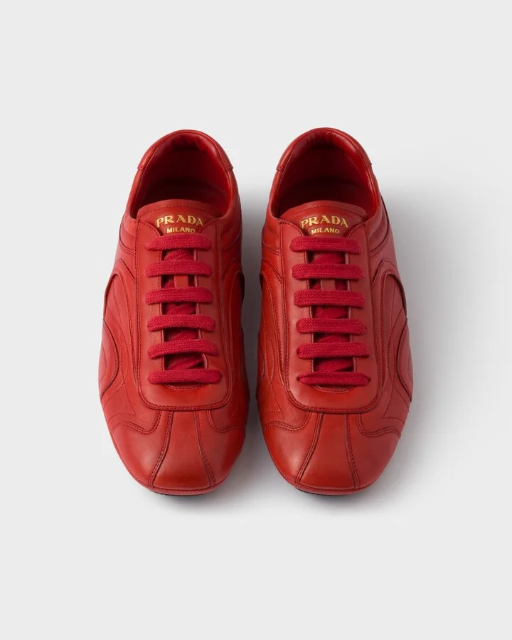 Montecarlo Re-Edition 2005 antiqued nappa leather sneakers - Image 4
