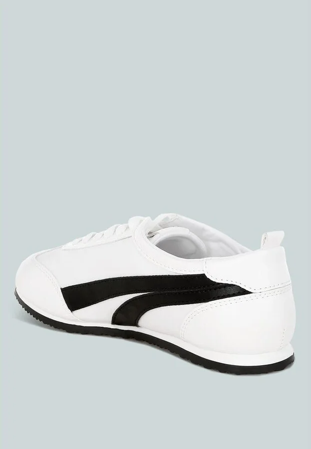 Montek Faux Leather Lace-Up Sneakers - Image 3