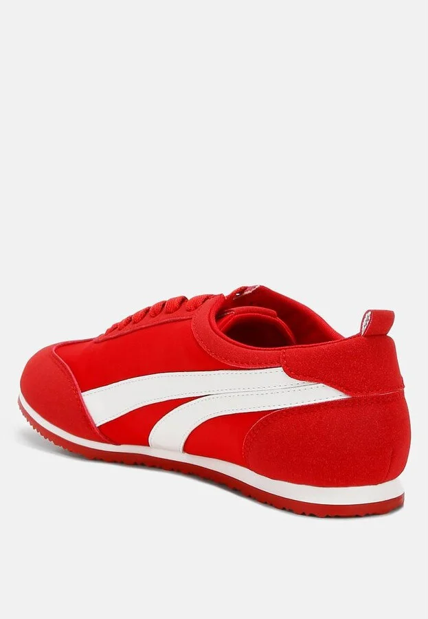 Montek Faux Leather Lace-Up Sneakers - Image 4