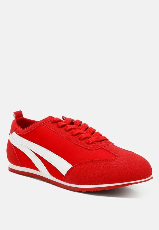 Montek Faux Leather Lace-Up Sneakers - Image 5