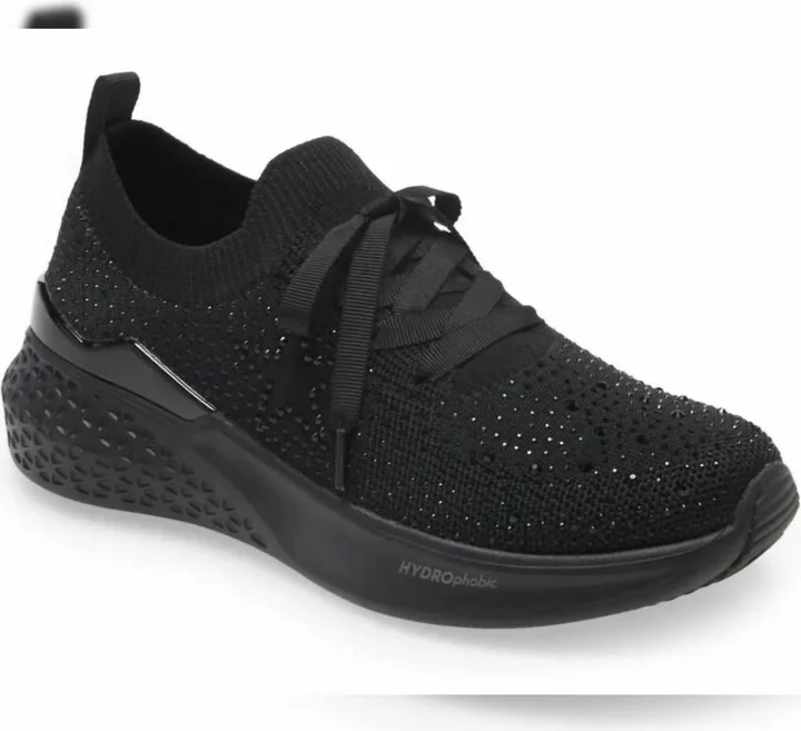 Monticello Embellished Sneaker In Black