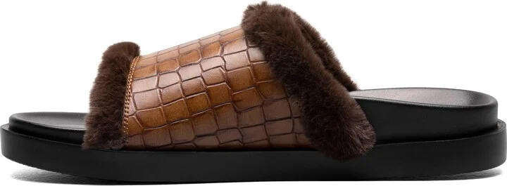 Monty Faux Fur Slide Sandal - Image 9