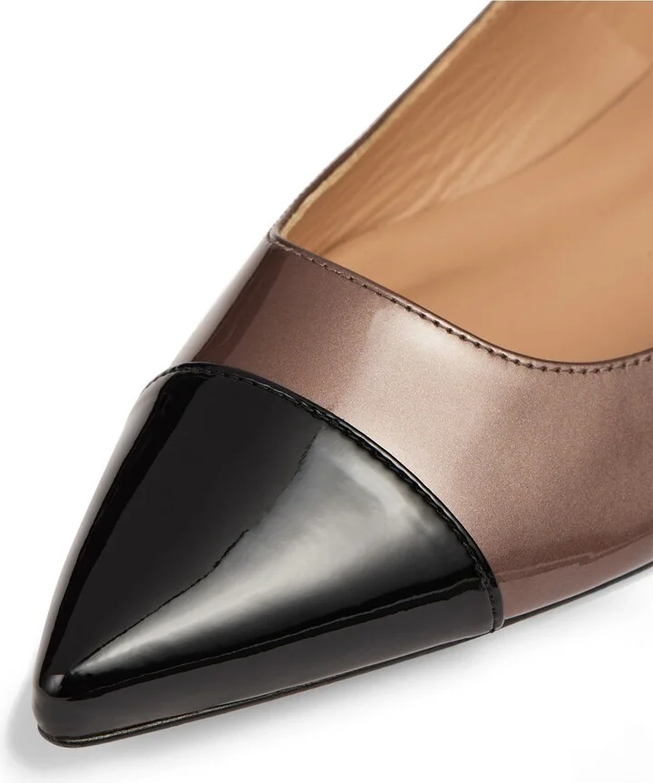 Monty Pointed Cap Toe Mary Jane Flat - Image 3