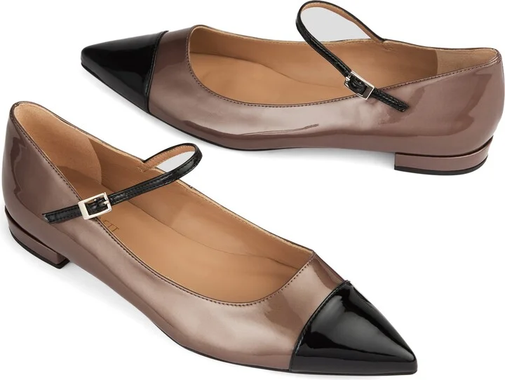 Monty Pointed Cap Toe Mary Jane Flat - Image 4