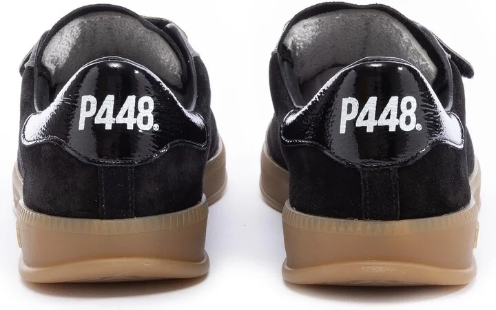 Monza Velcro Black Shine Sneaker - Image 3