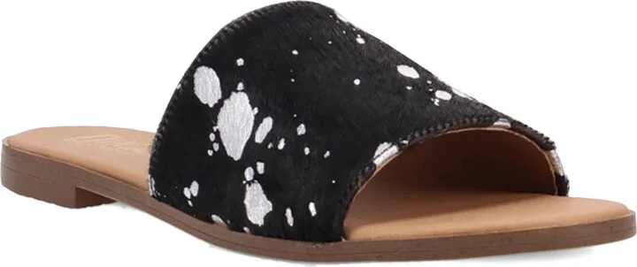 Moo Moo Genuine Calf Hair Slide Sandal