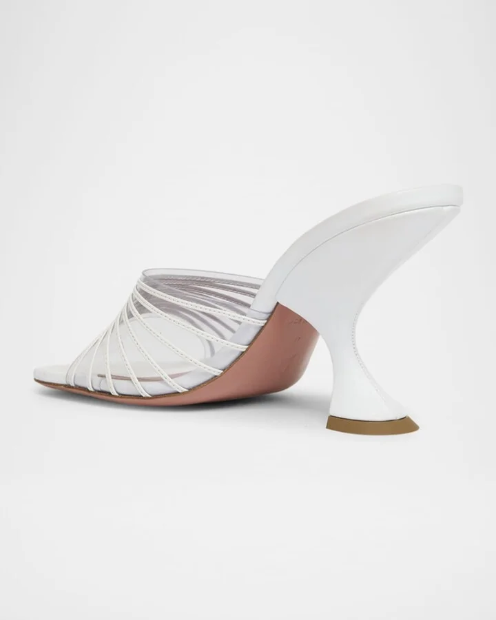 Mookie Multi-Strap Clear Mule Sandals - Image 2