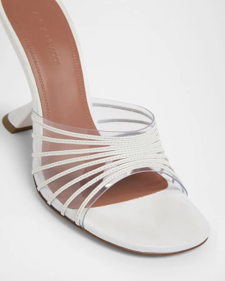 Mookie Multi-Strap Clear Mule Sandals - Image 9