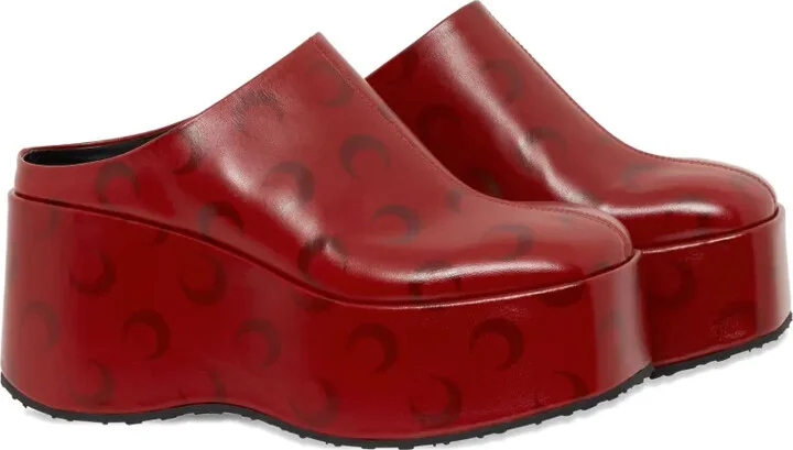 Moon-airbrushed platform mules - Image 2