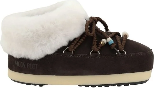Moon Boot Beaded Lace Ankle Boots