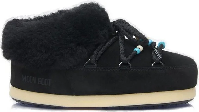 Moon Boot Beaded Lace Ankle Boots