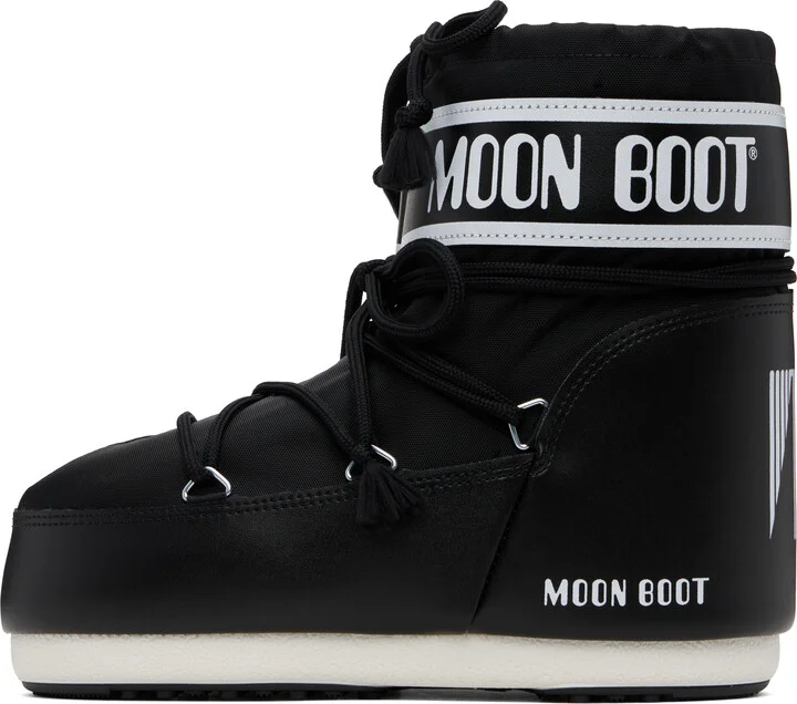 Moon Boot Black Icon Low Nylon Boots - Image 3