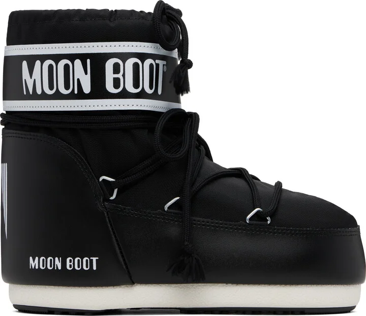 Moon Boot Black Icon Low Nylon Boots