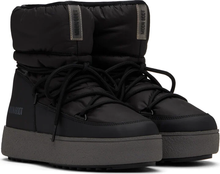 Moon Boot Black LTrack Low Nylon Boots - Image 4