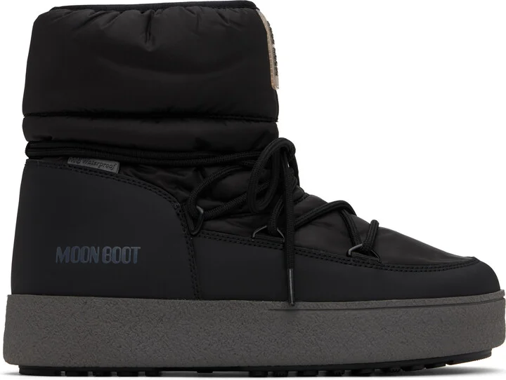 Moon Boot Black LTrack Low Nylon Boots