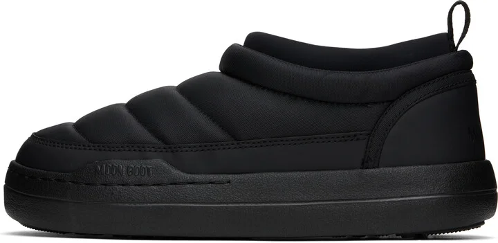 Moon Boot Black Park Soft Nylon Loafers - Image 3