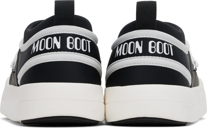 Moon Boot Black & White Park Icon Loafers - Image 2
