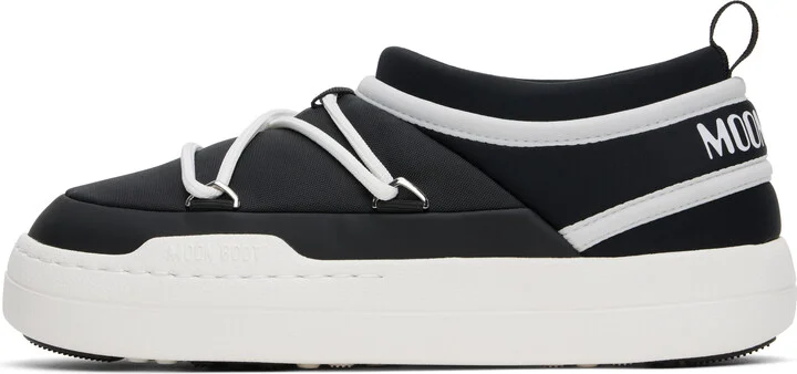 Moon Boot Black & White Park Icon Loafers - Image 3