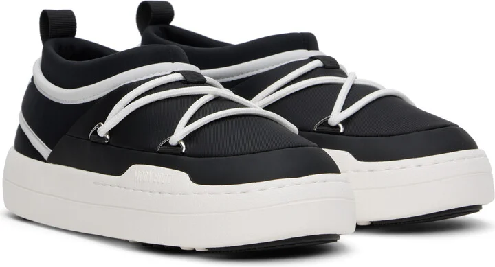 Moon Boot Black & White Park Icon Loafers - Image 4