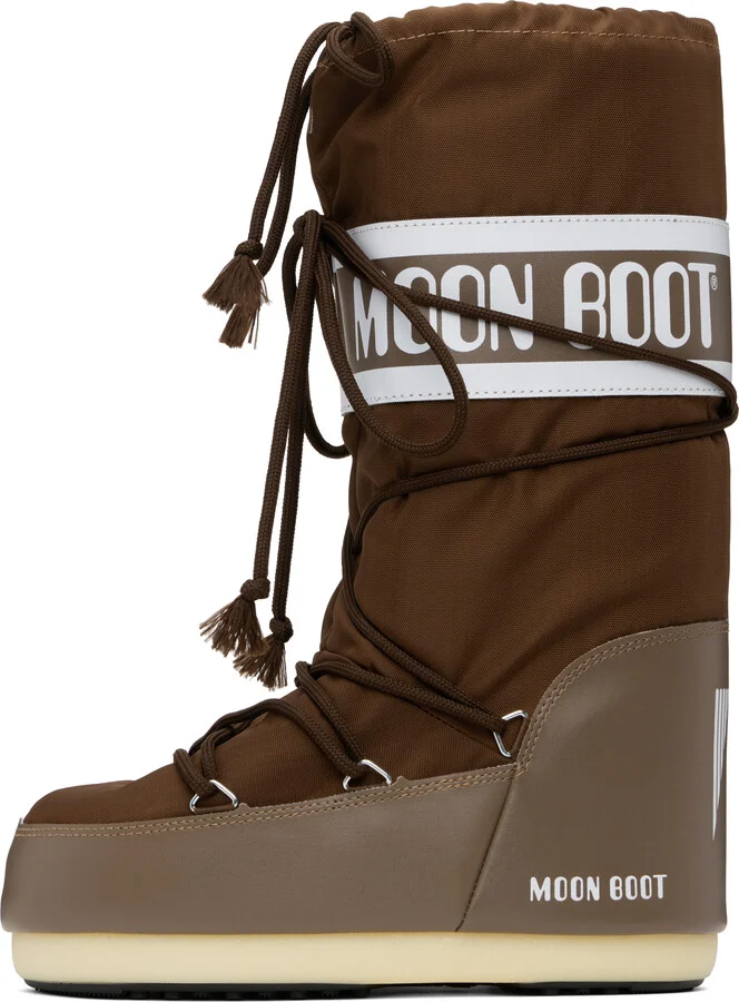 Moon Boot Brown Icon Nylon Boots - Image 3