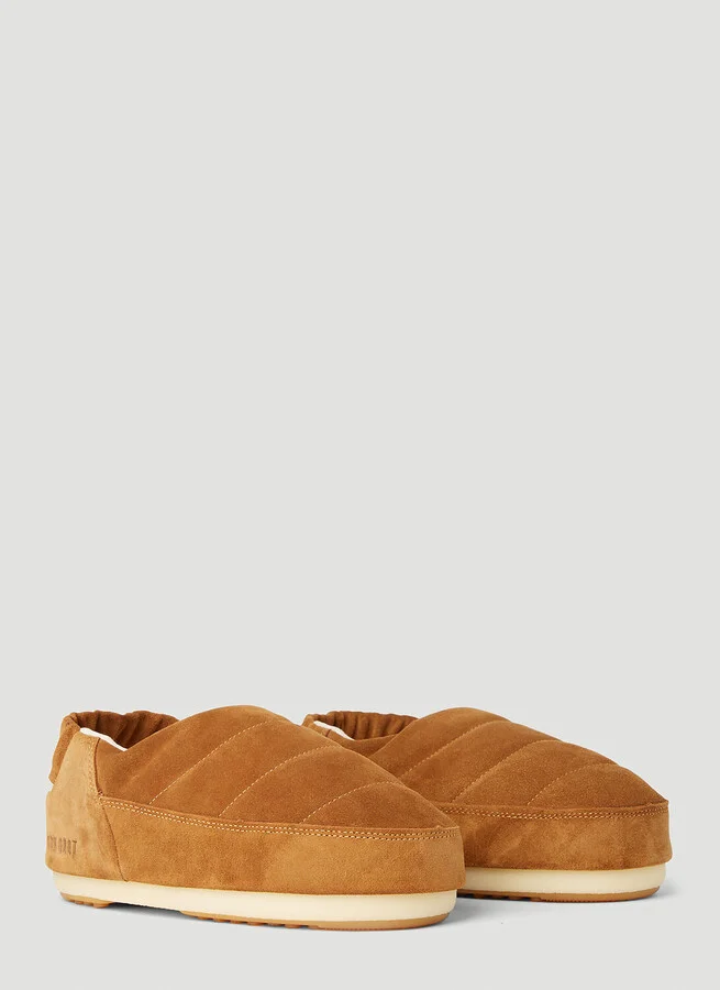 Moon Boot Evolution Suede Flat Shoes - Man Slip Ons Brown Eu 39 - 40 - Image 2