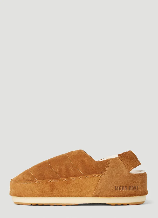 Moon Boot Evolution Suede Flat Shoes - Man Slip Ons Brown Eu 39 - 40 - Image 3