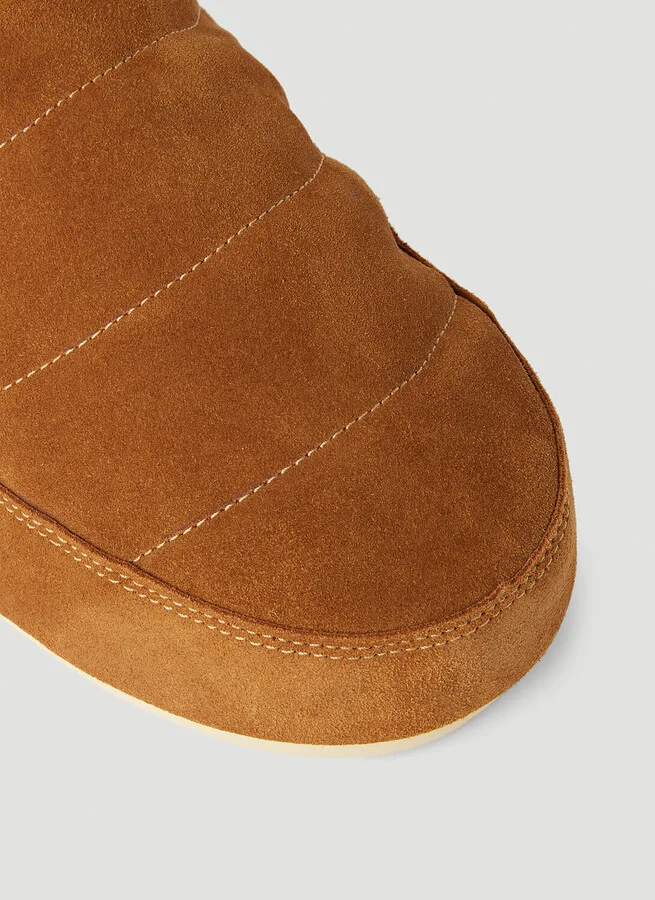Moon Boot Evolution Suede Flat Shoes - Man Slip Ons Brown Eu 39 - 40 - Image 6