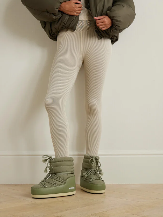 Moon Boot - Evx Light Shell And Faux Leather Snow Boots - Green - Image 2