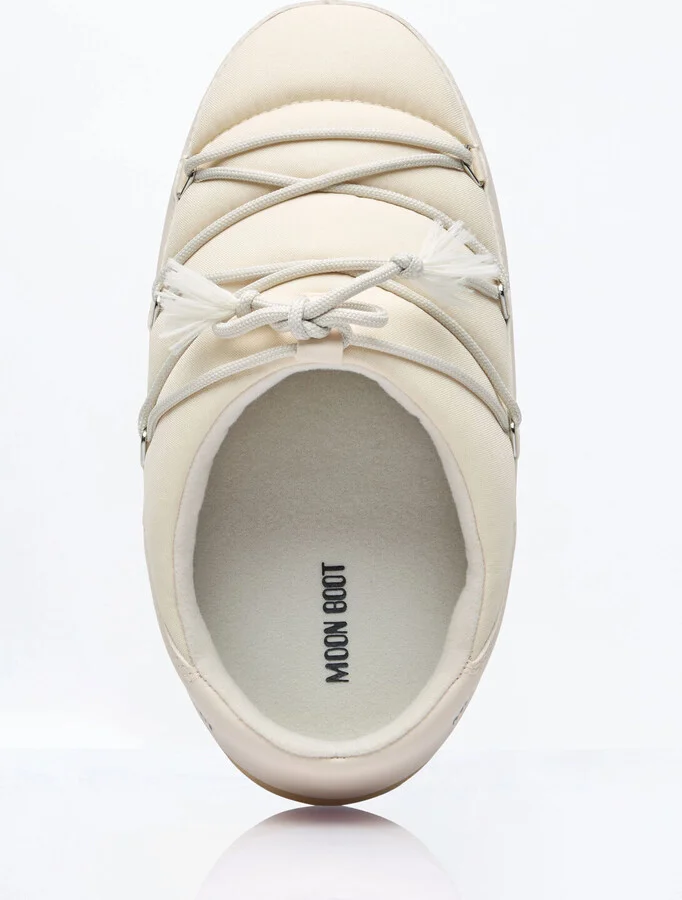 Moon Boot Evx Nylon Mules - Slip Ons Beige Eu 35 - 36 - Image 7