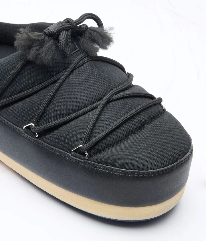 Moon Boot Evx Nylon Mules - Slip Ons Black Eu 39 - 40 - Image 2