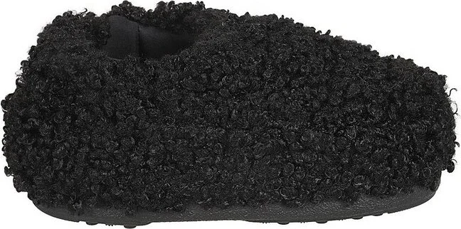 Moon Boot Faux Curly Slip-On Sandals