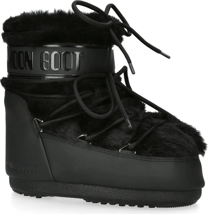 Moon Boot Faux Fur Icon Low Ankle Boots - Image 3