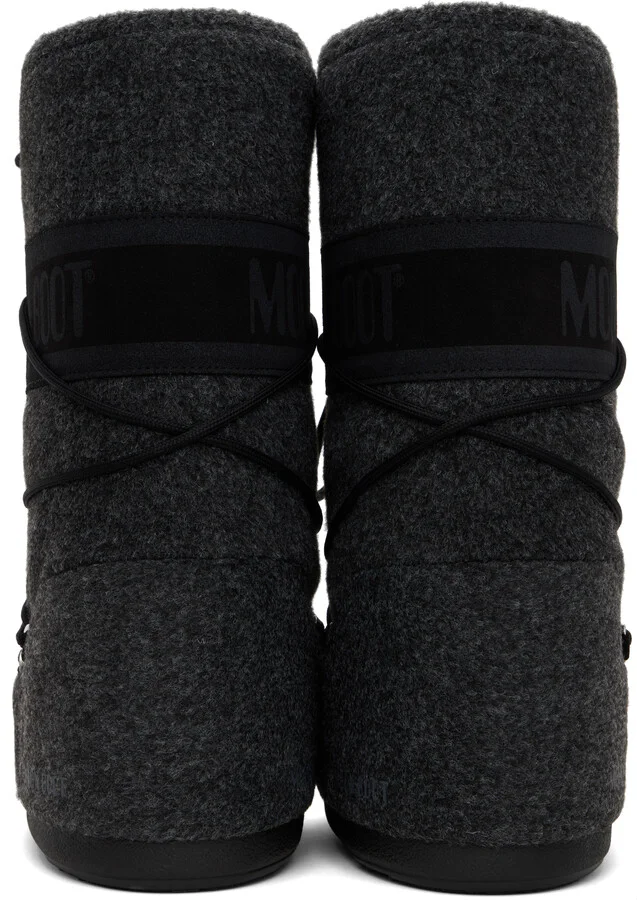 Moon Boot Gray Icon Felt Boots - Image 2