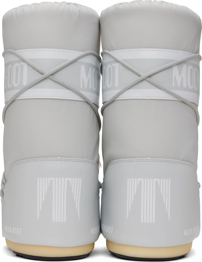 Moon Boot Gray Icon Nylon Boots - Image 2