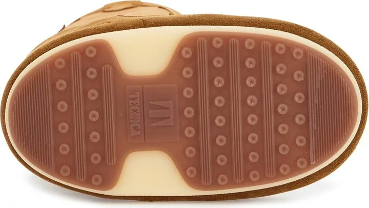 MOON BOOT high suede boots in cognac with wedge embroidery - Image 5