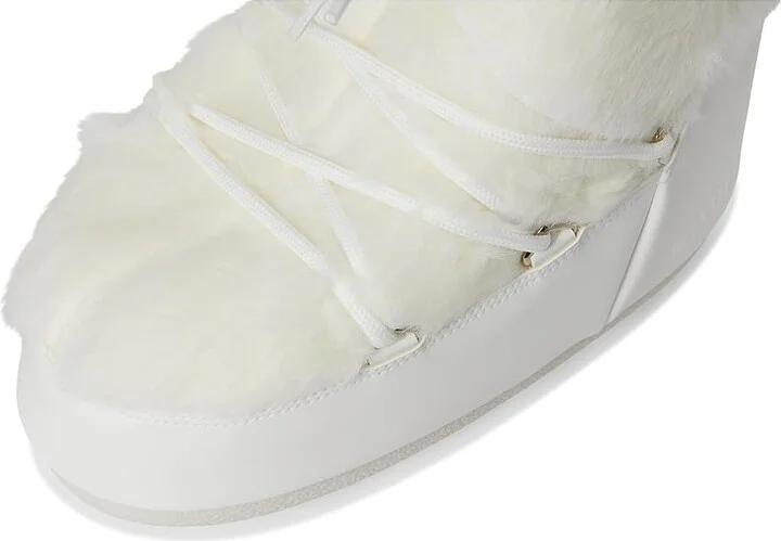 MOON BOOT Icon Faux Fur Boots Optical White : EU 39-41 (US Men's 7-8.5 - Women's 8-9.5) Medium, Synthetic - Image 2