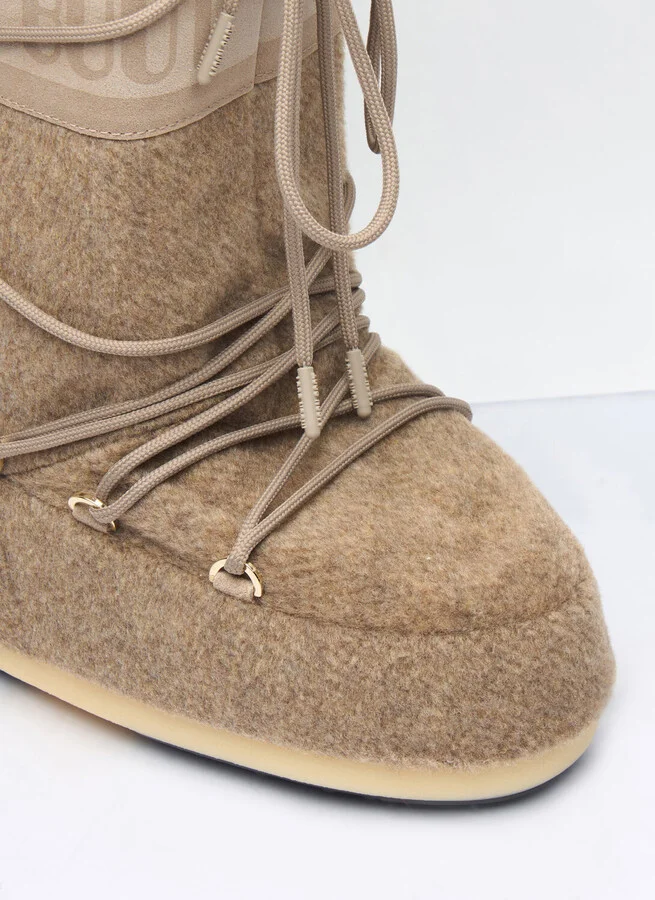 Moon Boot Icon Felt Boots - Boots Beige Eu 42 - 44 - Image 2